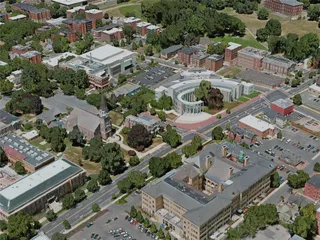 Springfield City, MA, USA (2020) 3D Model