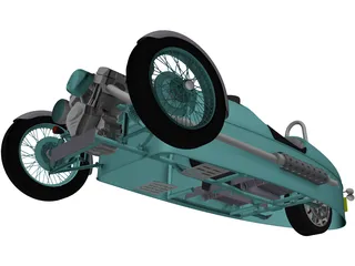 Morgan 3 Wheeler 3D Model