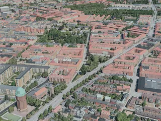 Malmo City, Sweden (2020) 3D Model