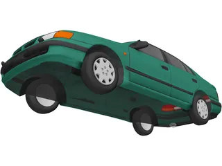 Toyota Carina E (1996) 3D Model