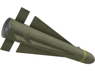 AGM-65K Maverick Missile 3D Model