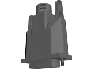 DVI Connector 3D Model