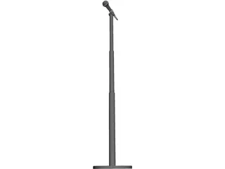 Audio Microphone 3D Model