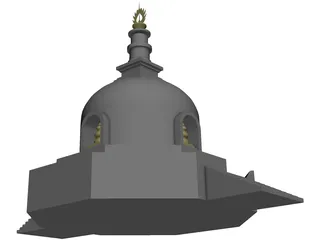 Buddhist Stupa 3D Model