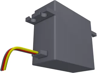 RC Hitec Servo HS-645MG 3D Model