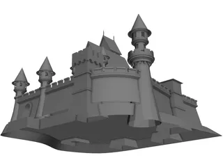 Czech Castle 3D Model