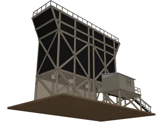 Grain Hopper 4x 3D Model