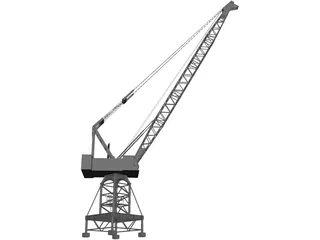 Port Crane 3D Model