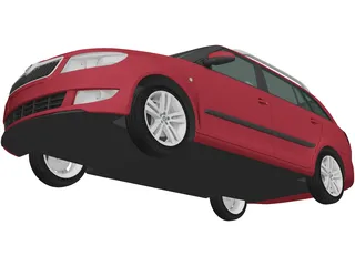 Skoda Fabia Combi (2011) 3D Model