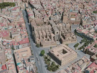 Seville City, Spain (2020) 3D Model