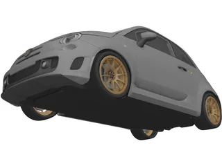 Abarth 595 Competizione (2015) 3D Model