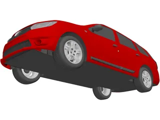 Dacia Logan MCV Wagon (2015) 3D Model