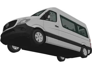 Mercedes-Benz Sprinter SWB (2013) 3D Model