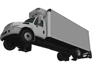 International Durastar Box Truck (2002) 3D Model