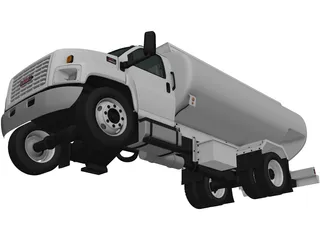 GMC Topkick C8500 Regular Cab Tanker Truck (2004) 3D Model