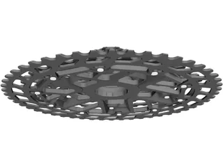 PG1210 12-speed Cassette 3D Model