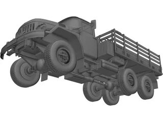 ZiL 131 Caminhão do Exército 1966 3D model - Baixar Militar no