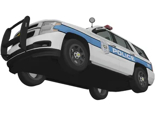 Chevrolet Tahoe Police (2016) 3D Model