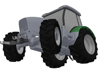 Deutz Tractor 3D Model