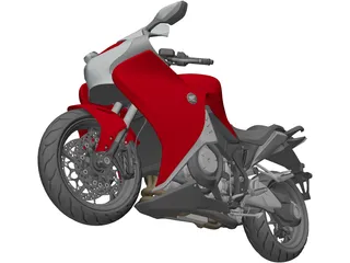 Honda VFR1200F (2015) 3D Model