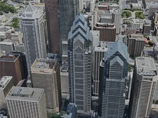 Philadelphia City, 7x7km, USA (2020) 3D Model