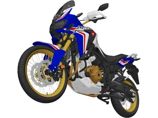 Honda CRF1000L Africa Twin Adventure Sports (2018) 3D Model