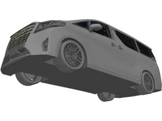 Toyota Alphard (2017) 3D Model