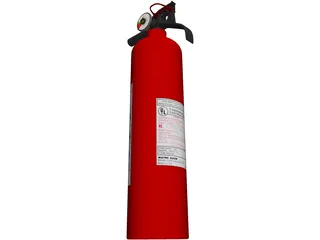 Fire Extinguisher 3D Model