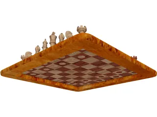 Chess Set 3D Model