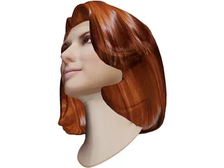 Head Sandra Bullock 3D Model