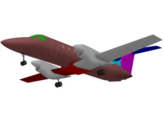 Embraer EMB 120 Brasilia 3D Model