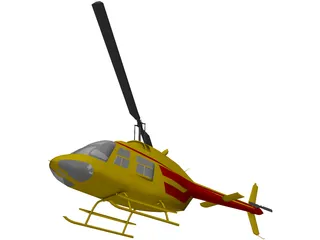 Bell 206-B 3D Model