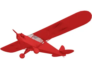 Piper J-3 Cub 3D Model