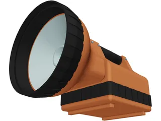 Rechargeable Torch 3D Model