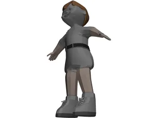 Doll Boy 3D Model