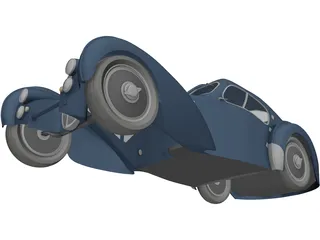 Bugatti Atlantic Coupe 3D Model