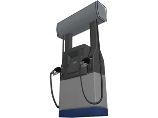 Chevron Gas Pump 3D Model