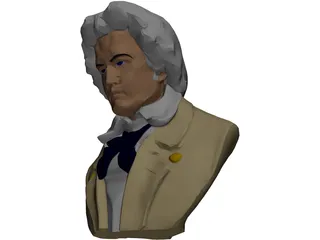 Ludwig van Beethoven 3D Model