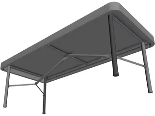 Plastic Folding Table 3D Model