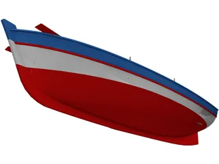 Wooden Boat 3D Model