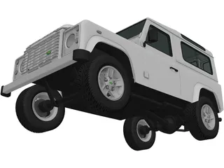 Land Rover Defender 90 (2011) 3D Model