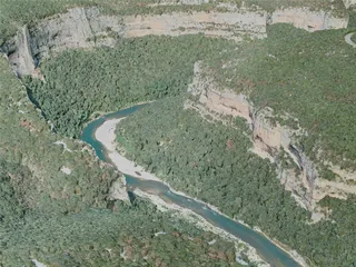 Gorges de l’Ardèche Canyon City, France (2021) 3D Model