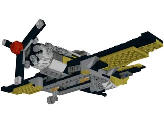 Lego Airplane 3D Model