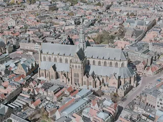 Haarlem City, Netherlands (2021) 3D Model