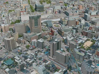 Kanazawa City, Japan (2021) 3D Model