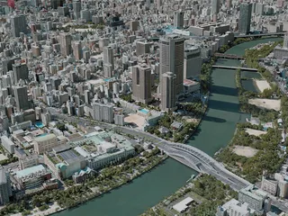 Kyoto City, Japan (2021) 3D Model