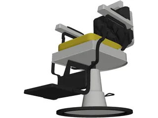 Barber Chair 3D Model