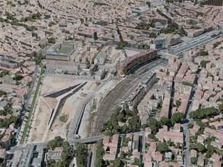 Montpellier City, France (2021) 3D Model