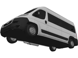 Peugeot Boxer Passenger Van (2006) 3D Model
