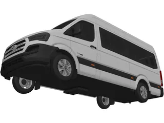 Hyundai H350 Passenger Van (2014) 3D Model